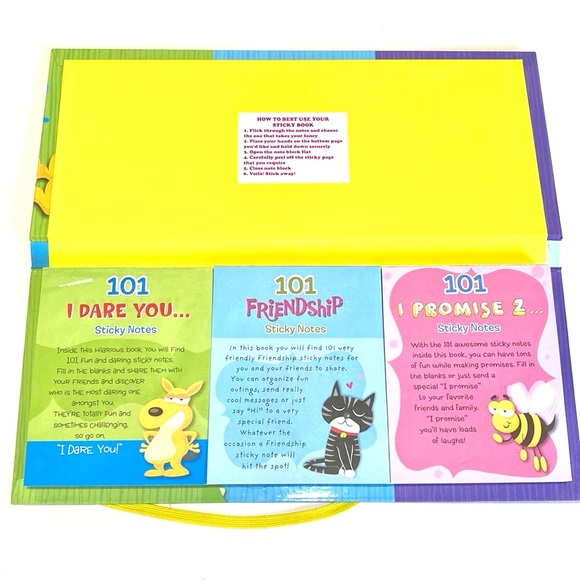 I Promise Dare You Friendship Sticky Notes Book - Picture 3 of 8